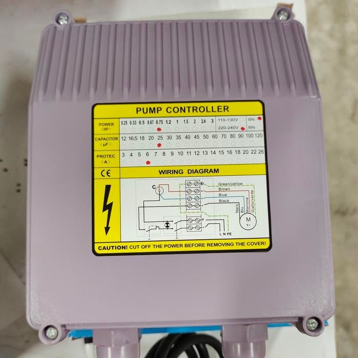 CONTROL BOX POMPA SIBEL 1.5 HP, 2 HP, 3 HP INOTO (BIRU)