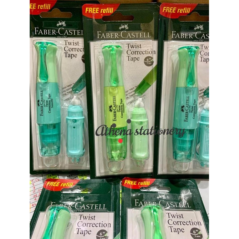 

twist corecction tape faber castell 169163r /tip ex kertas free refill kode 783