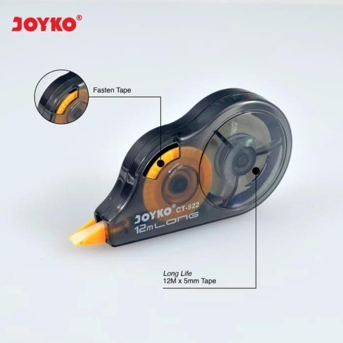

correction tape pita koreksi joyko ct-522 per 1 pak 12 pcs kode 557
