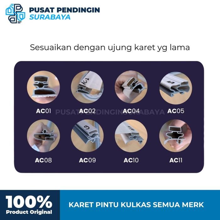 KARET PINTU KULKAS SEMUA MERK SEAL KULKAS GASKET PINTU KULKAS