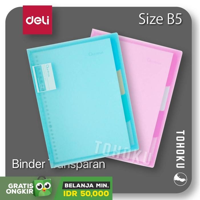 

BINDER TRANSPARAN B5 - DAPAT DITEKUK 360* KODE 919