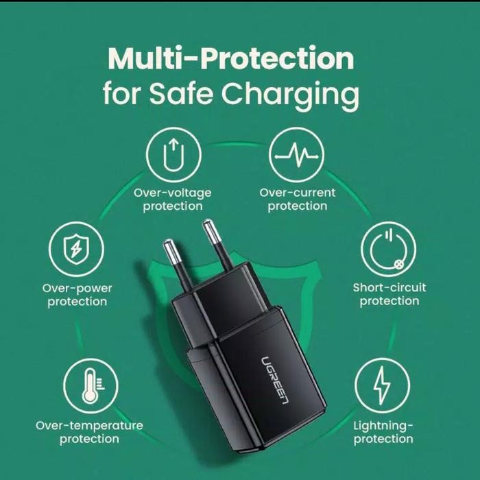 Technology - Ugreen Charger 2 A 10 W For Iphone & Android - Charger Ugreen Original