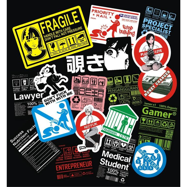 

TRAVEL STICKER PACK / TRAVEL STICKER / URBAN STICKER ART / GRAFITI STICKER / TOKYO STICKER /
