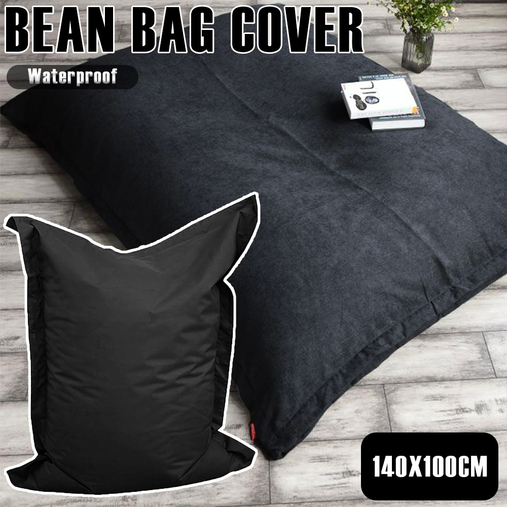 IMPORT 1Pc Large Waterproof Bean Bag Cover Soft Bean Bag Cover 140X100CM without Filler Lazy Seat