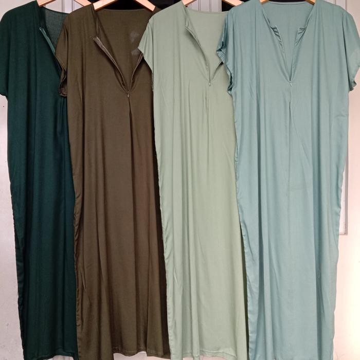 Daster Panjang Busui / Daster Rayon Polos Panjang Busui Semata Kaki