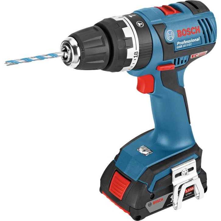 BOSCH CORDLESS IMPACT DRILL GSB 18 V-EC