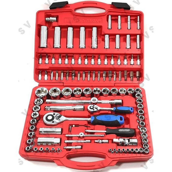 CROSSMAN Repairing Tool Set 1pc Sock Kunci Sok Set 1/4"1/2" 99-049