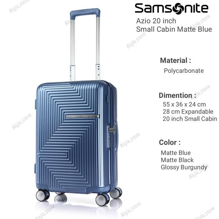 Samsonite Azio 55 cm 20 inch Small Hardcase - Koper Samsonite Cabin