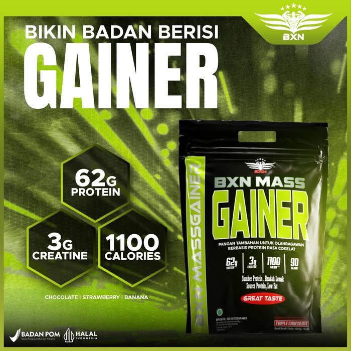 BXN - Mass Gainer 15 lbs Susu Fitness BPOM Halal bulking