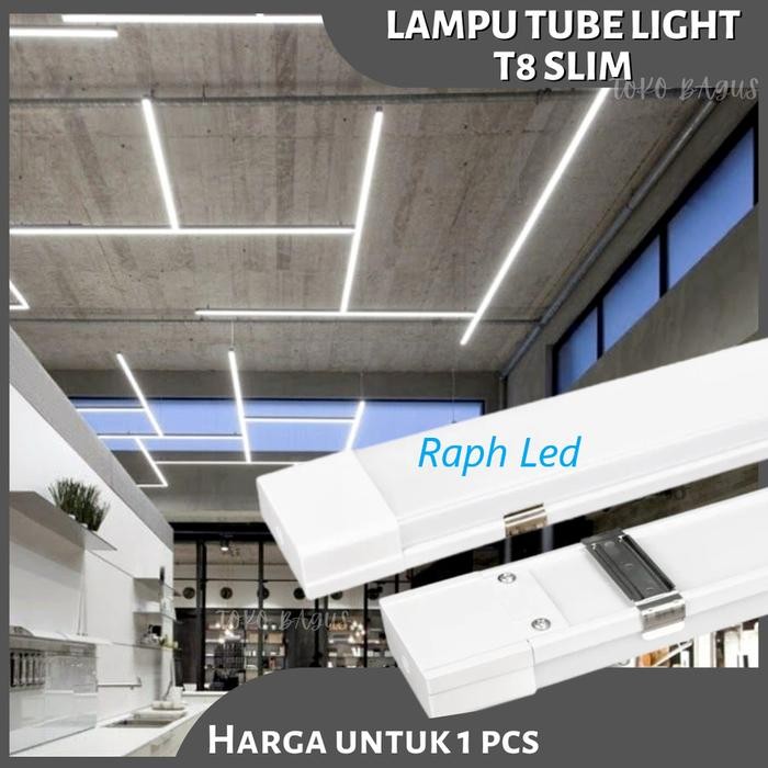 Lampu TL LED SLIM 50W 120cm Kap t8 t5 50 w watt Neon 120 cm