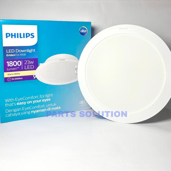 Lampu LED Downlight PHILIPS Eridani Kuning Warm White 3000K 3 4 5 6 8 Inch 3.5 7 10 14 23 Watt