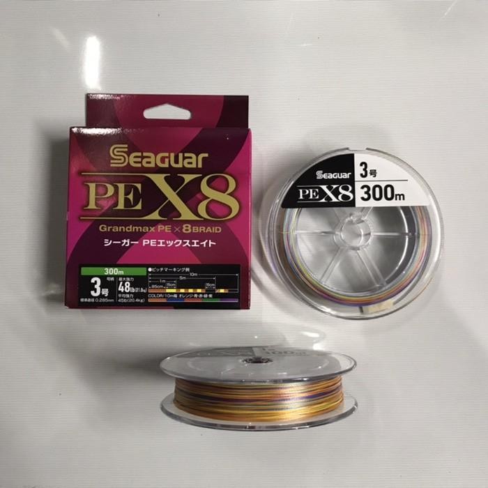 SENAR PE BRAIDED PE SEAGUAR GRANDMAX X8 300M JAPAN