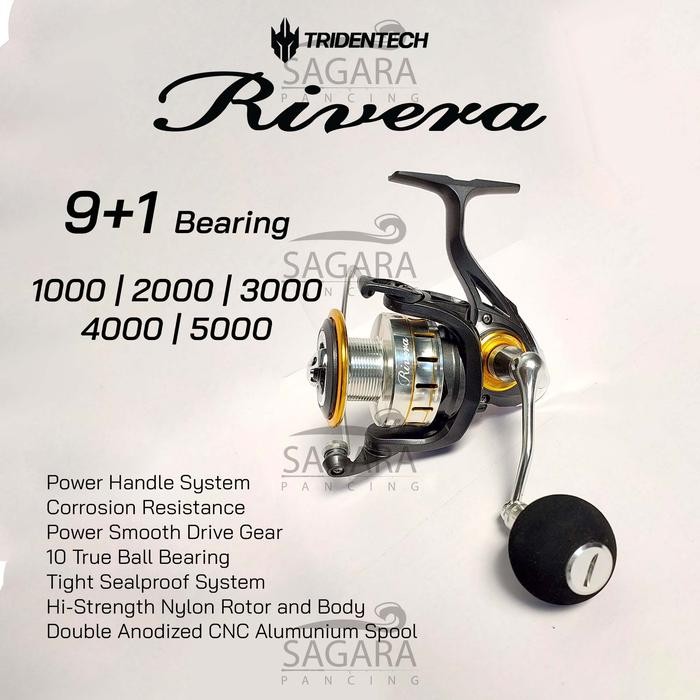 Reel Tridentech Rivera Reel Power Handle Reel Pancing Spinning