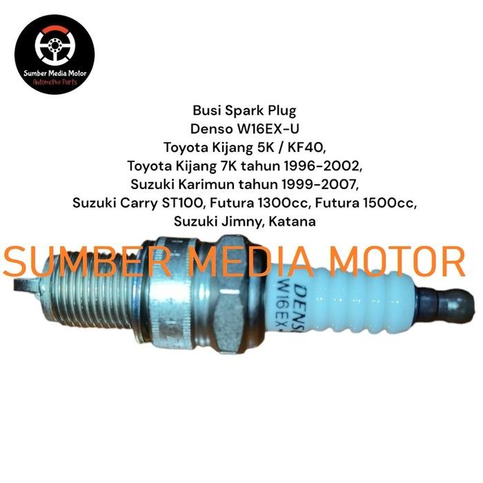 Denso Busi Spark Plug Mobil W16Ex-U Suzuki Carry Extra, Suzuki Katana, Mitsubishi Colt L300 Bensin,