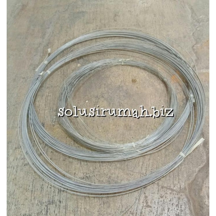 PREMIUM KAWAT TALI 3.5MM GALVANIS /meter lari kawat tali galvalum