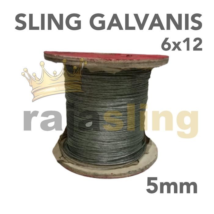 PREMIUM Kawat Seling 5mm Galvanis/Kawat Sling 5mm Galvanis/Wire Rope 5mm