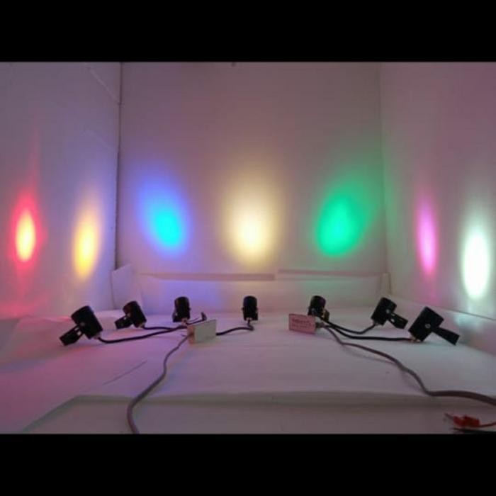 PREMIUM LAMPU SOROT SPOT TAMAN HENSEKI LED 3WATT 3W 3MATA GOOD QUALITY AC 220V