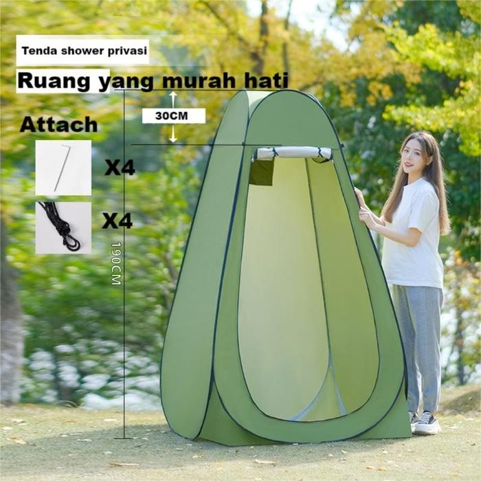 PREMIUM [COD] Tenda privasi pop-up portabel cocok untuk shower outdoor, ruang ganti, kerai dan