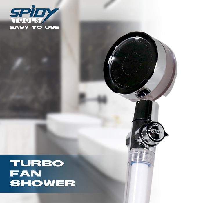 PREMIUM SPIDY SSH003 Kepala Shower Mandi Shower Head Hand Shower Turbo Fan