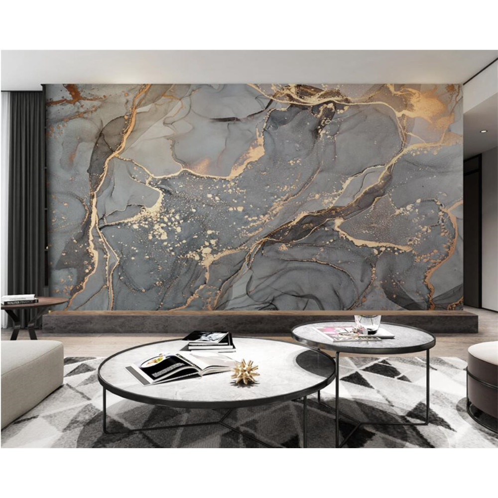 beibehang Customized modern new TV background marble Nordic art