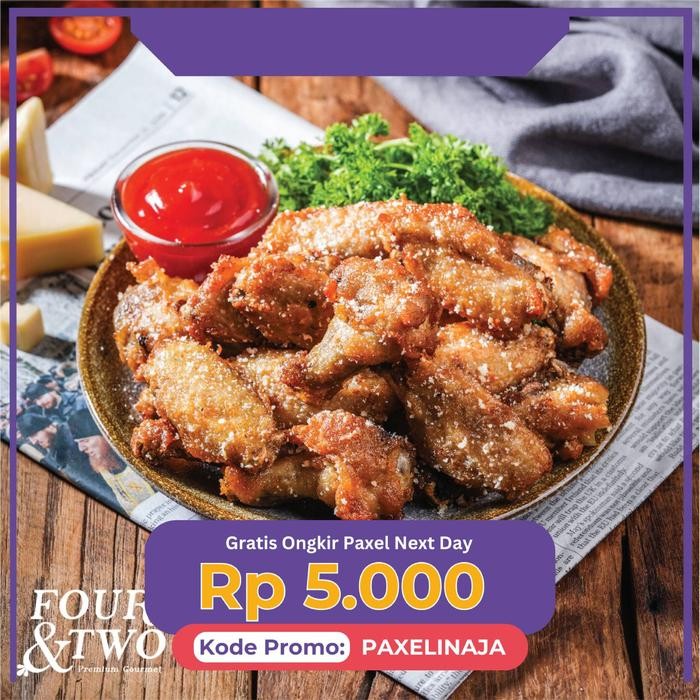 

Four&Two Chicken Wings Garlic Parmesan 500 gr