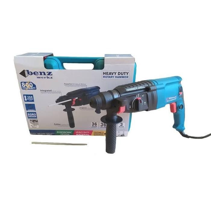 Mesin Bor Bobok Beton Tembok 26 Mm / Rotary Hammer Benz Werkz
