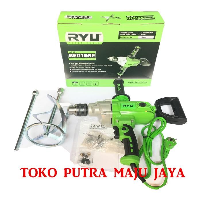 Mesin Bor Beton Tekiro Ryu Red16Re Bor 16Mm + Mixer