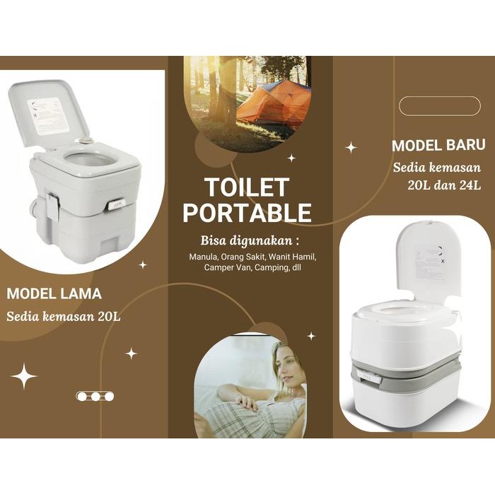 Toilet Portable Manula Orang Sakit Hamil Travelling Campingg