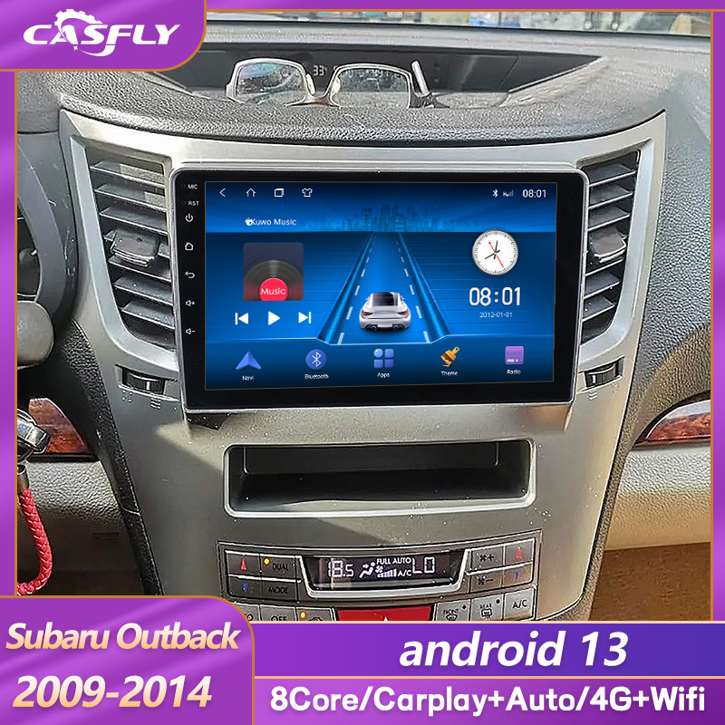 Android 13 Car Radio for Subaru Outback 4 Legacy 5 2009-2014, 9inch