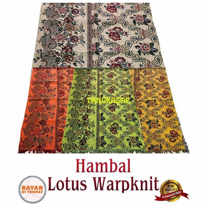 Karpet / Hambal Lotus warpnik Serba Guna Rajut Tenun 180x280 / 160X250