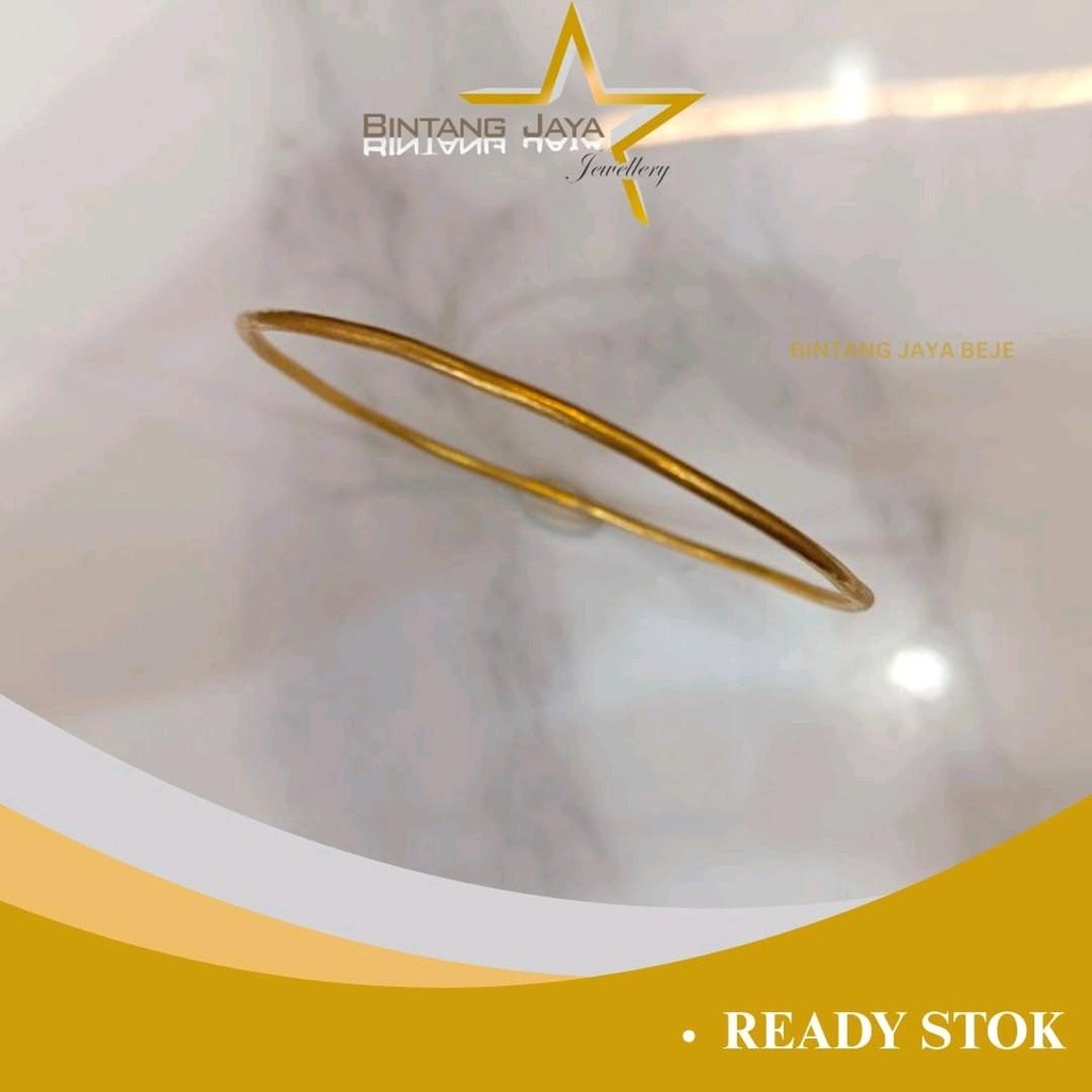 Gelang Emas LM99  Asli LM99   - Model Keroncong Timbang Air 0,50 - Emas Asli Kadar LM99   - Berat 10