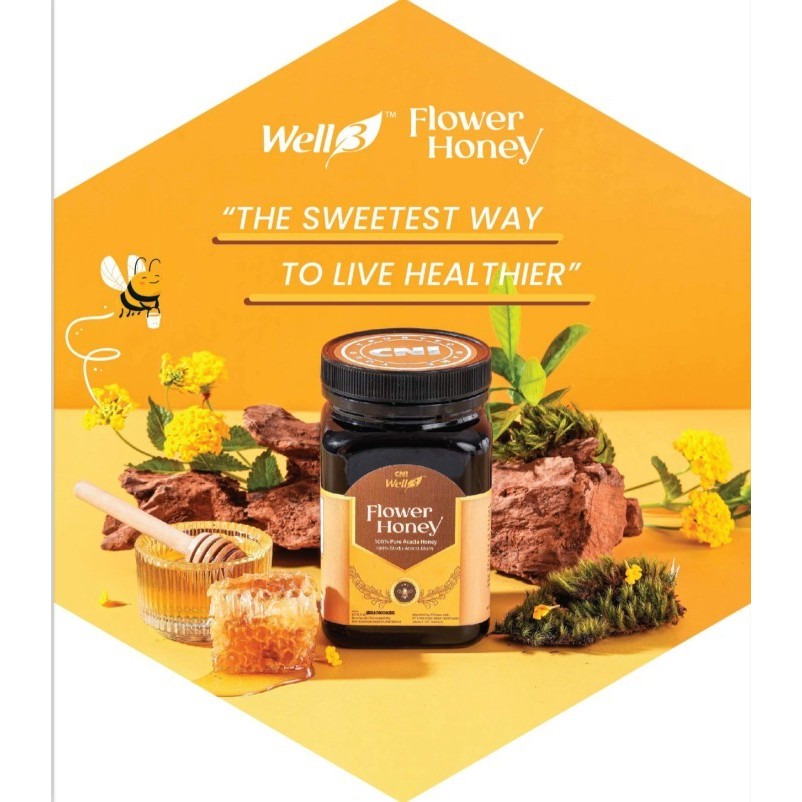 

CNI Well3 Flower Honey 500gr 100% Madu Akasia Murni
