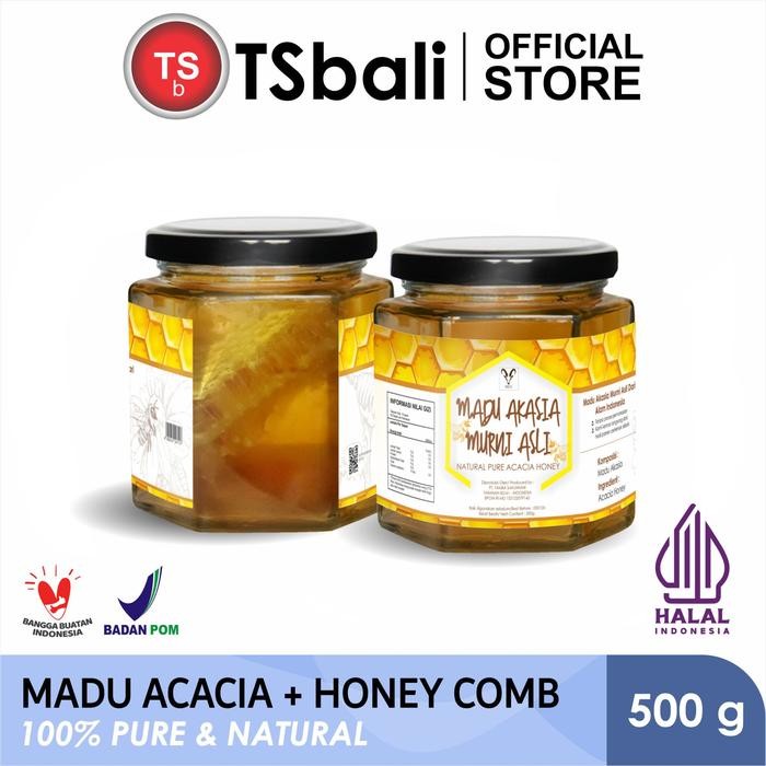

Hooney Acacia with Honeycomb / Madu Akasia dengan Sarang Madu 100% Pure and Natural 500gr - IBEX