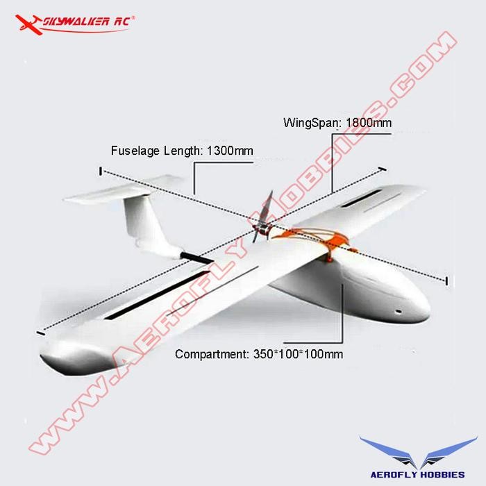 PROMO SKYWALKER 2014 1800MM FPV/UAV AIRPLANE KIT PACKING AMAN