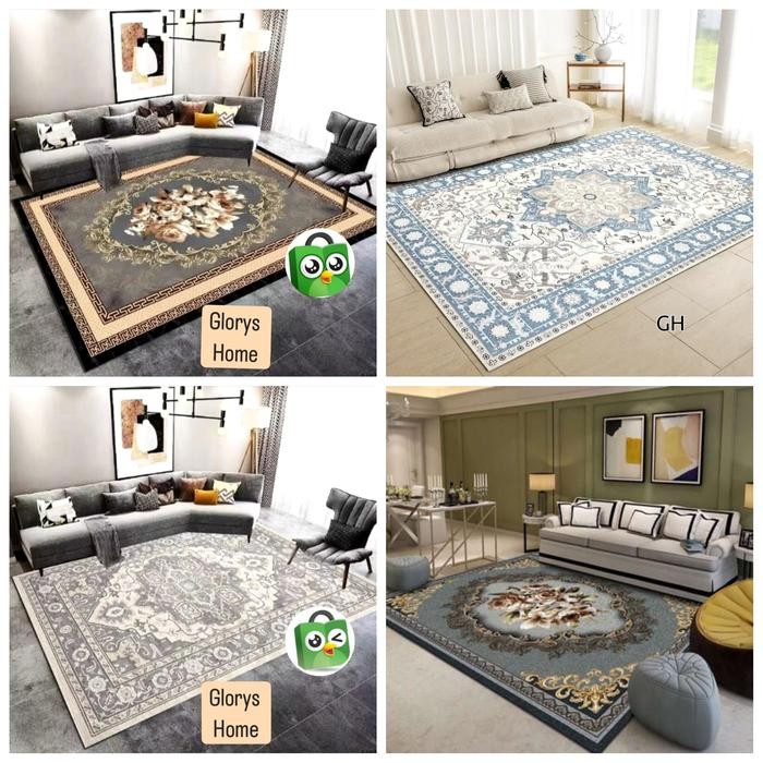Karpet Lantai Impor Ruang Tamu Jumbo Besar Motif Klasik 2 Dekorasi