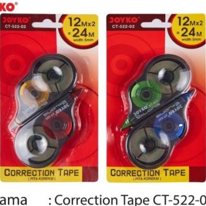 

tipex roll joyko ct-522 isi 24 pcs kode 1144