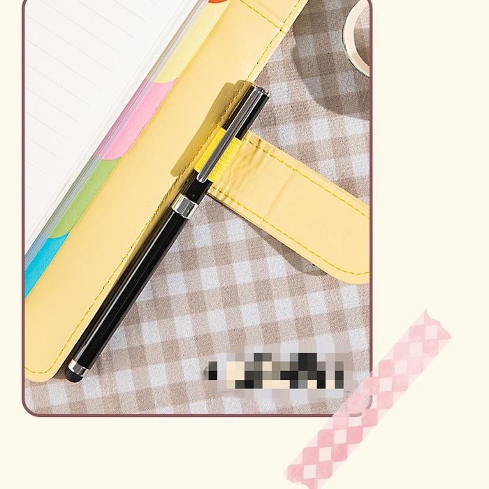 

BINDER A5 KULIT SINTETIS 6 RING BINDER KEUANGAN TABUNGAN WARNA MACARON PENGUNCI MAGNET KODE 765