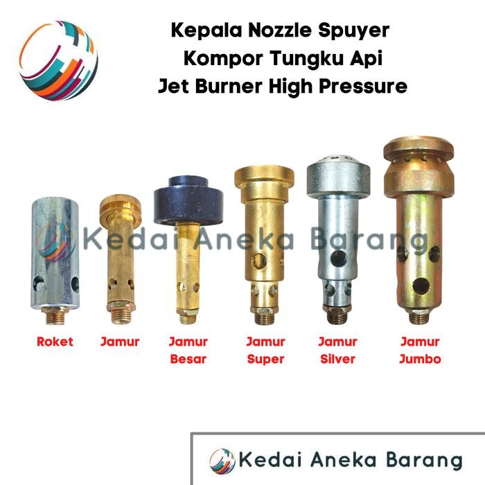 Kepala Jamur Besar Spuyer Kompor Burner Tungku Api High Pressure Gas