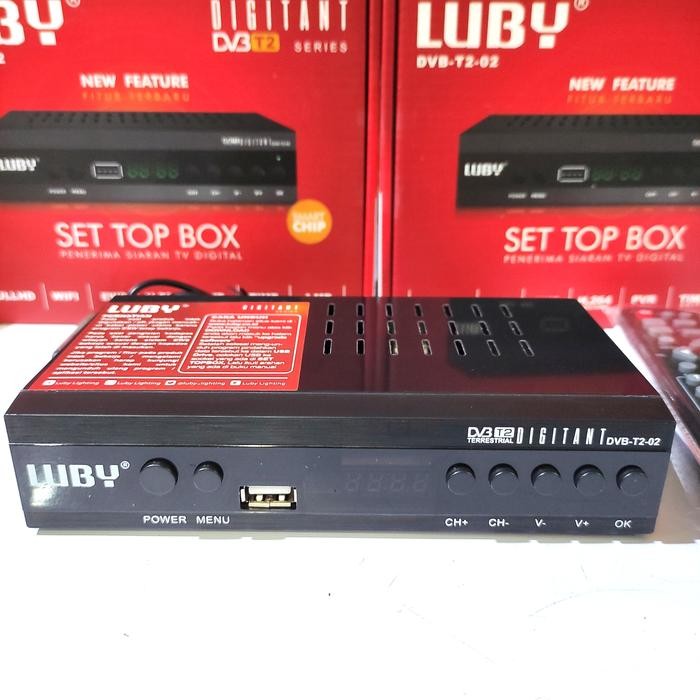 Stb Set Top Box Luby Dvb-T2-02 Stb Dvb T2 02 Tv Digital Bisa Wifi Yt