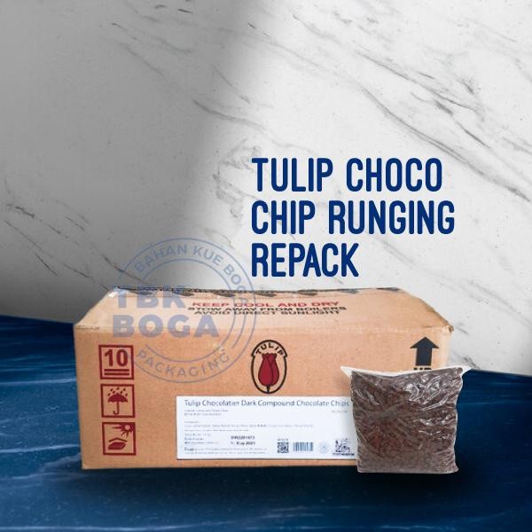 

Choco Chip Tulip Runcing Repack & Kemasan 500 Gr 1 Kg