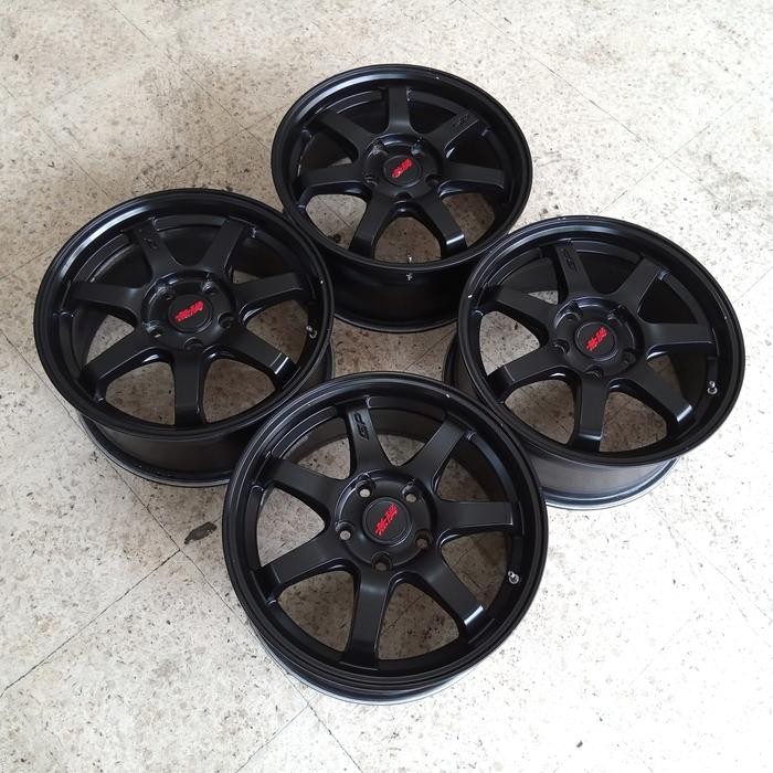 velg te37 R16 lebar 7 ET 40 pcd 5x114 + ban Dunlop 205 65 16