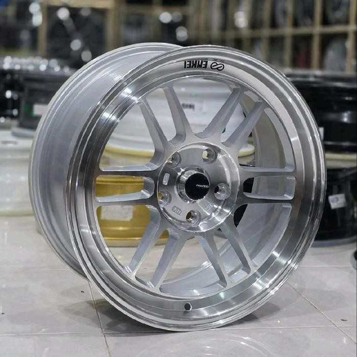velg racing r17 ENKEI RPF1 FULL POLIS PCD 5X114,3 velg racing mobil ring 17 bisa untuk mobil Innova
