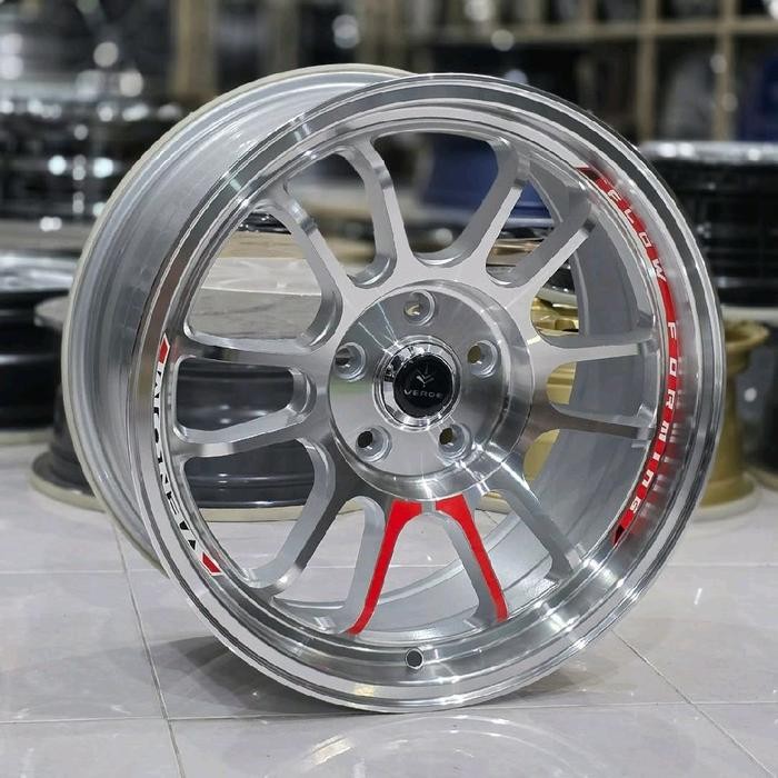velg racing r17 VENOM VERDE FULL POLIS PCD 5X114,3 velg racing mobil ring 17 bisa untuk mobil Innova