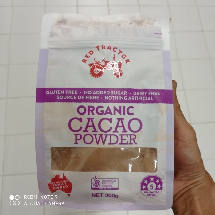 

red tractor organic cacao powder 300gr