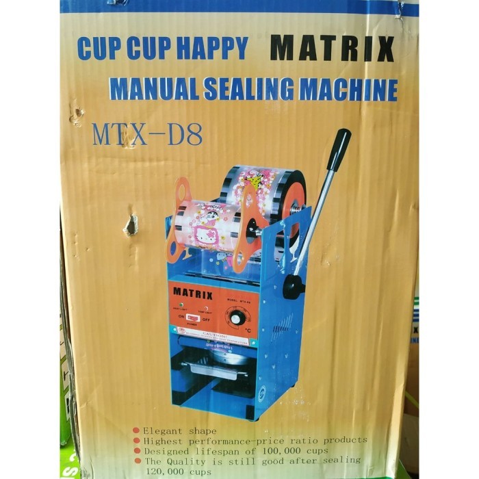 (Expert) MATRIX Cup Sealer MTX D8 / Mesin Press Cup Matrix