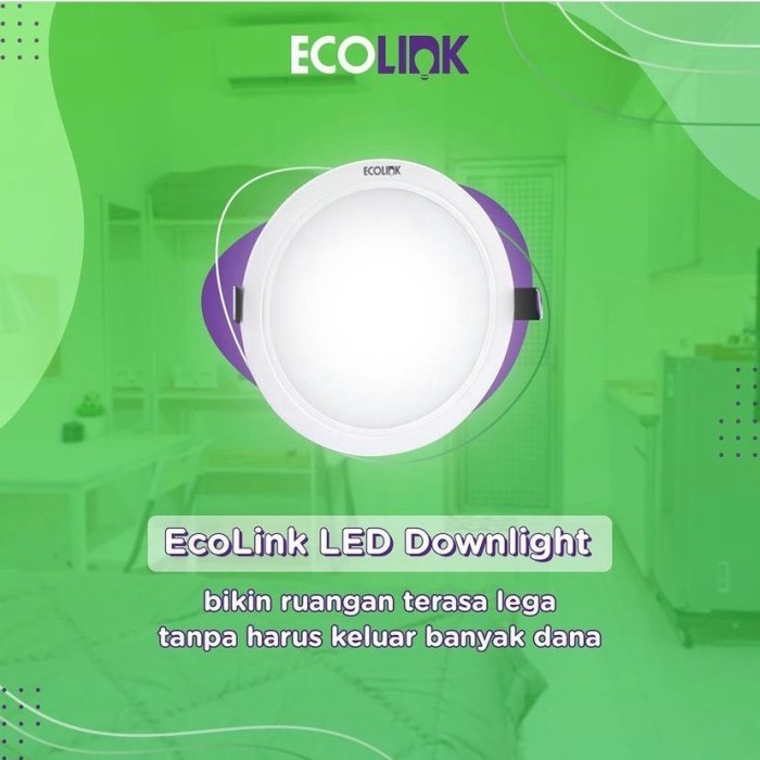 (Expert) ORIGINAL 100% Lampu ECOLINK LED PANEL Downlight Plafon LED