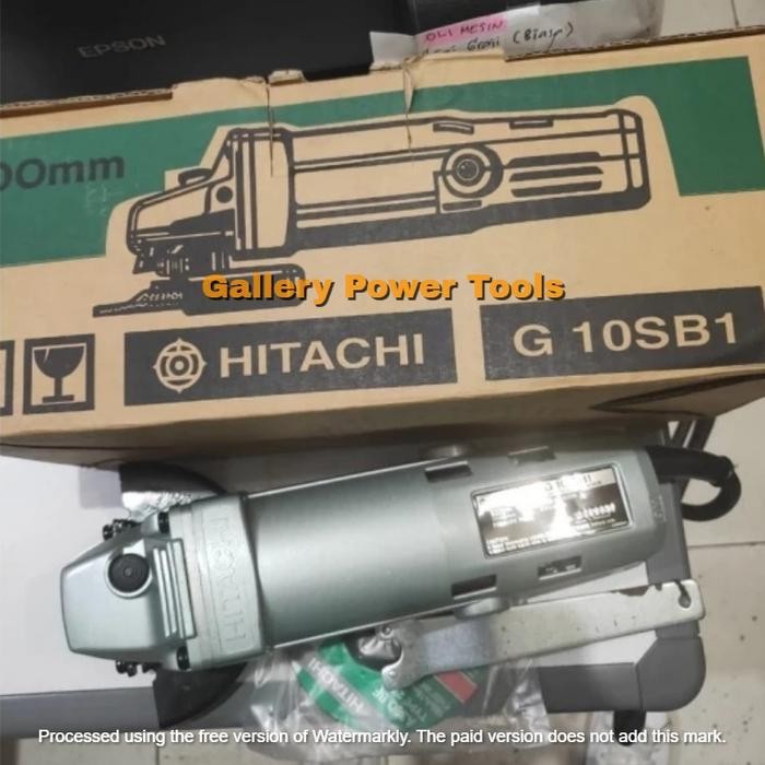 Mesin Gerinda Tangan 4" Hitachi G 10 SB1;Bodi Besi Hitachi G10SB1