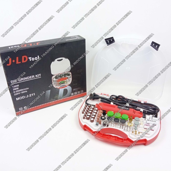 Die Grinder Kit JLD J 211 Mesin Gerinda Mini 95 pcs set