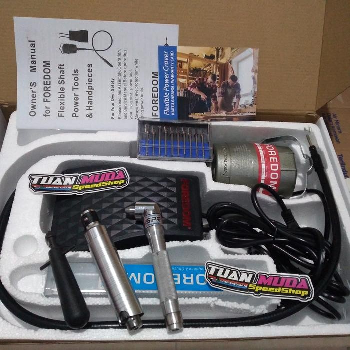 bor tuner porting spr 105 dan foredom lengkap mata cuner 3mm