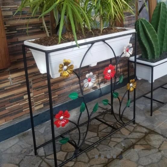 Stand Pot Bunga Rak Pot Bunga Besi Rak Pot Tanaman Rak Besi Standing